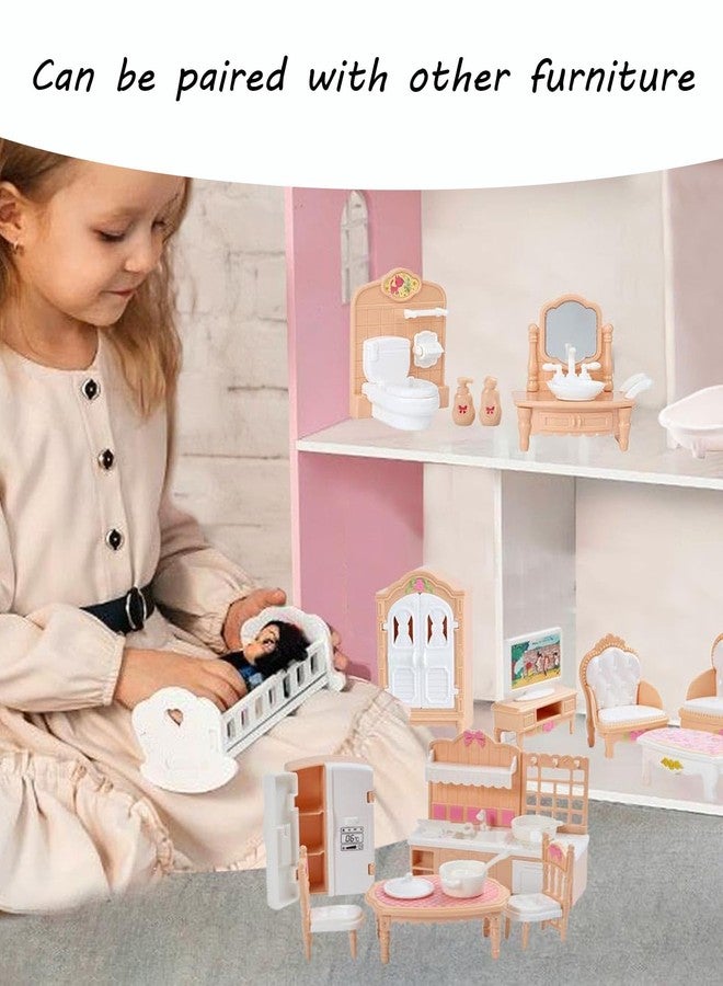 BdelrinQue 10Pcs Miniature Furniture Set, Doll House Set, Doll House Furniture Accessories for Kids, Miniature Doll House Set for Creative Play, Birthday and Festive Gifts Set - Image 4